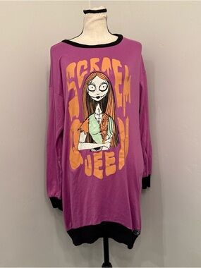 Nightmare Before Christmas Sally Nightgown Pajamas Small Disney Sleep Shirt